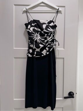 Cache Vintage Sleeveless Floral Print Dress